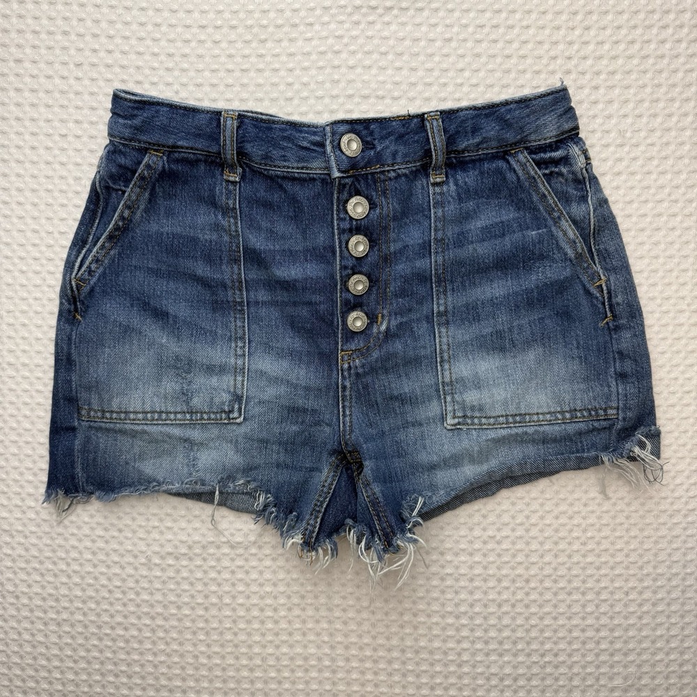 Free people We The Free Carpenter High Rise Cut Off Denim Women's Shorts Size 26